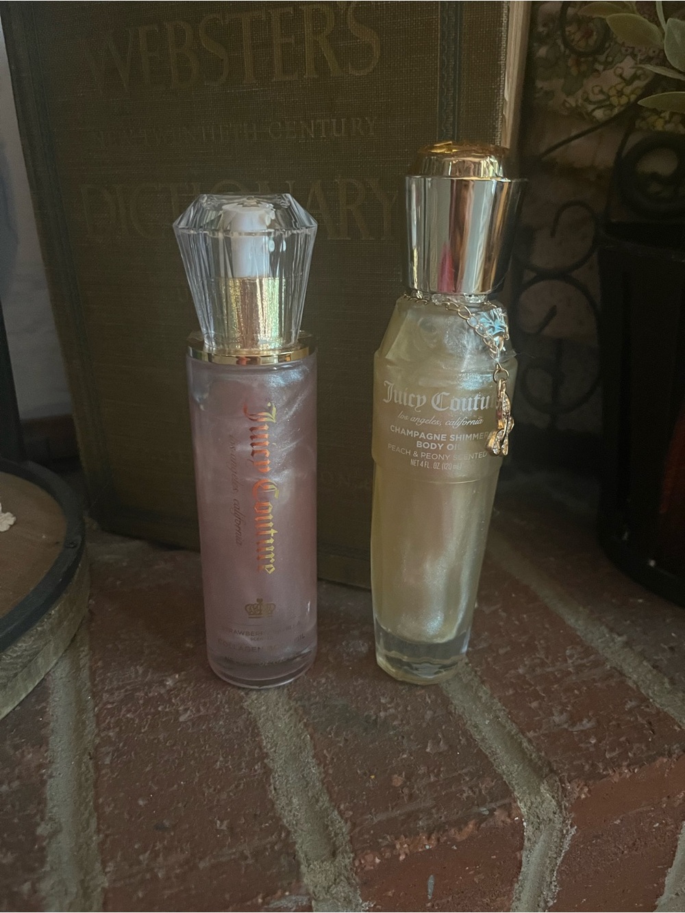 Juicy Couture Pink and Gold Shimmer Body Oils
